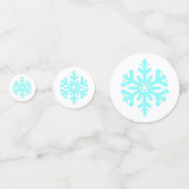 Snowflake Gender Reveal Confetti Konfetti (Rückseiten)