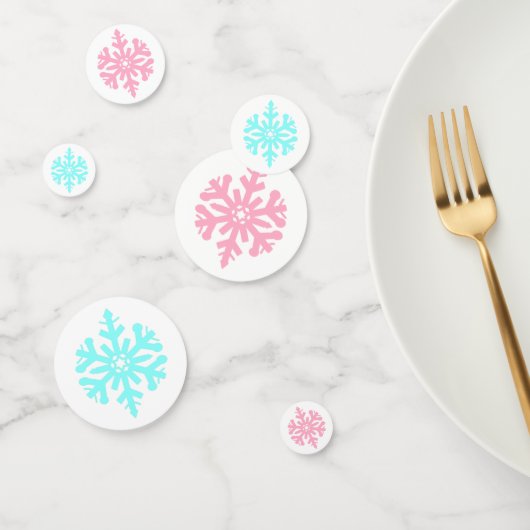 Snowflake Gender Reveal Confetti Konfetti (Gruppe)