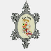 Snowflake Gerahmt Ornament : Saint George (Links)