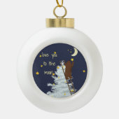Snowflake Gerahmte Ornament Liebe Sie zum Mond (Vorderseite)