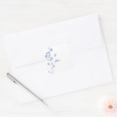 Snowflake-Geschenk-Aufkleber Quadratischer Aufkleber (Umschlag)