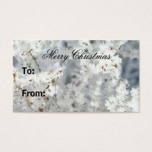 Snowflake-Geschenketags (Vorderseite)