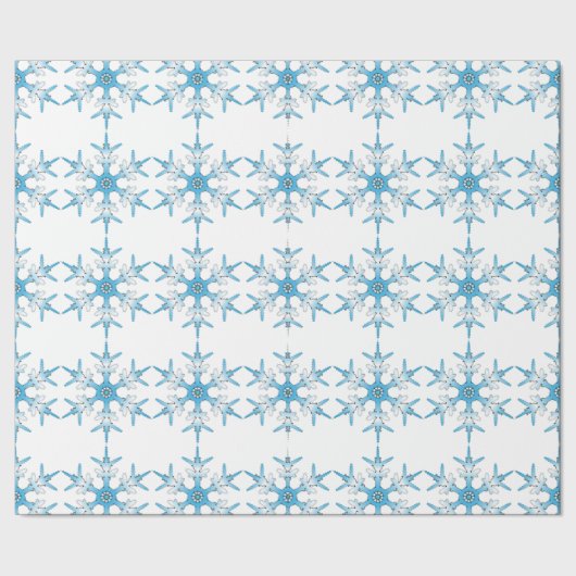 SNOWFLAKE GESCHENKPAPIER (Saum)