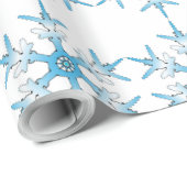 SNOWFLAKE GESCHENKPAPIER (Rolleneckpunkt)