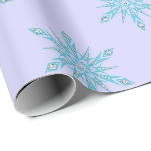 "Snowflake" Geschenkpapier (Rolleneckpunkt)