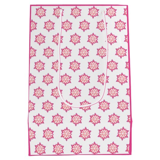 Snowflake-Geschenktasche Mittlere Geschenktüte (Rückseite)