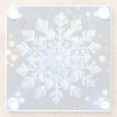 Snowflake Glass Untersetzer (Rückseite)