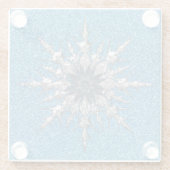 Snowflake Glass Untersetzer (Rückseite)