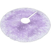 Snowflake Glitter and Shine Violet ID671 Polyester Weihnachtsbaumdecke (Schrägansicht)