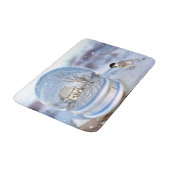 Snowflake Globe Bath Mat Badematte (Schrägansicht)