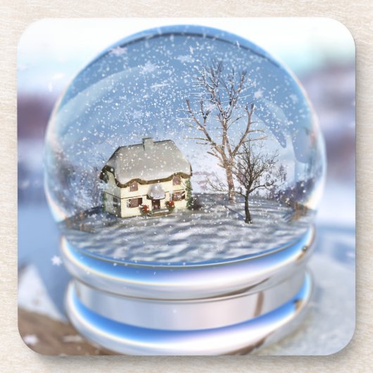 Snowflake Globe Cork Untersetzer (Vorderseite)