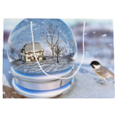 Snowflake Globe Geschenktasche Große Geschenktüte (Rückseite)