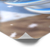 Snowflake Globe Print Poster (Ecke)