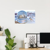 Snowflake Globe Print Poster (Heimbüro)