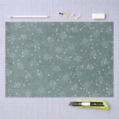 Snowflake Gold Star Aquamarin Blue Decouver Weihna Seidenpapier (Handwerk)
