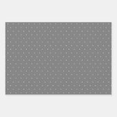 Snowflake Grau Nordische Imitate Strick Sweater Geschenkpapier Set (Vorderseite 3)