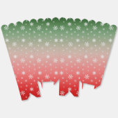 Snowflake Green & Red Ombre Weihnachten Geschenkschachtel (Ungeklappt)
