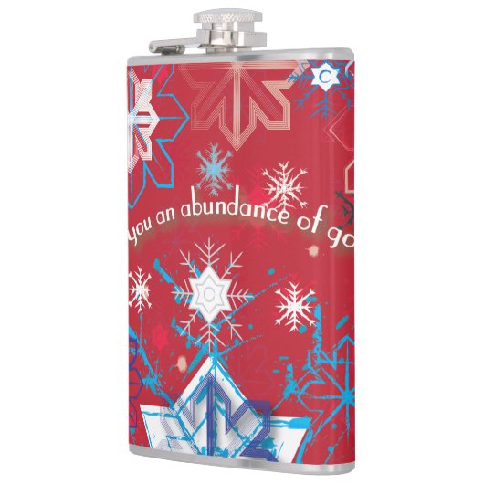 Snowflake Greetings I Flachmann (Links)