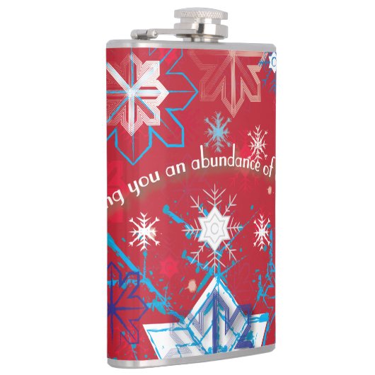 Snowflake Greetings I Flachmann (Rechts)