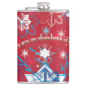 Snowflake Greetings I Flachmann (Vorderseite)