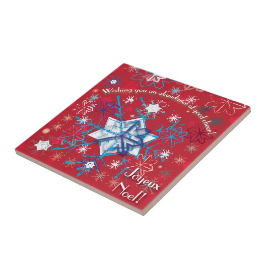 Snowflake Greetings I Fliese (Seite)