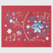 Snowflake Greetings I Geschenkpapier (Flach)
