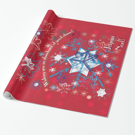 Snowflake Greetings I Geschenkpapier (Ungerollt)