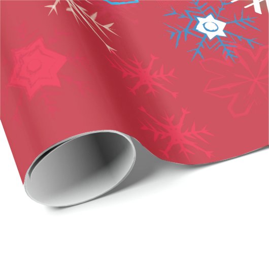 Snowflake Greetings I Geschenkpapier (Rolleneckpunkt)