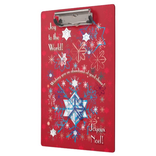 Snowflake Greetings I Klemmbrett (Links)