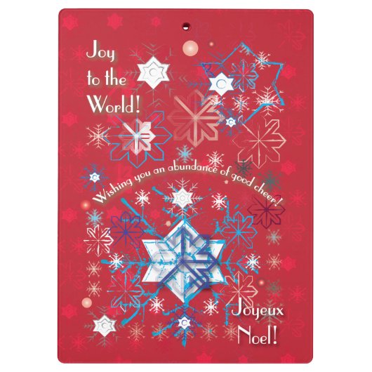 Snowflake Greetings I Klemmbrett (Rückseite)