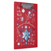 Snowflake Greetings I Klemmbrett (Rechts)