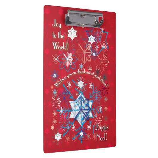 Snowflake Greetings I Klemmbrett (Rechts)