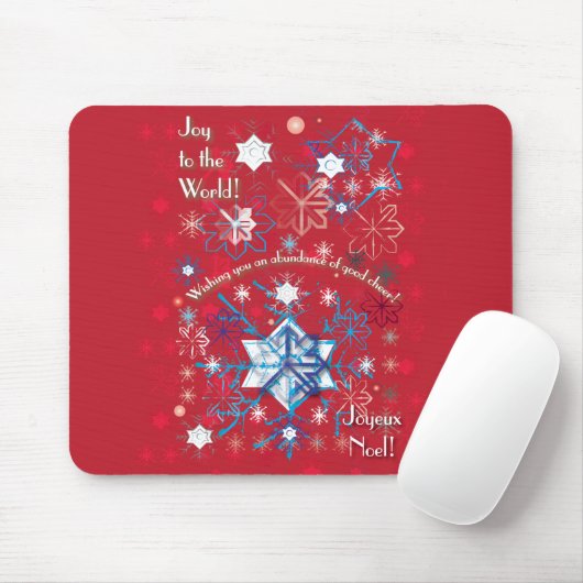 Snowflake Greetings I Mousepad (Mit Mouse)