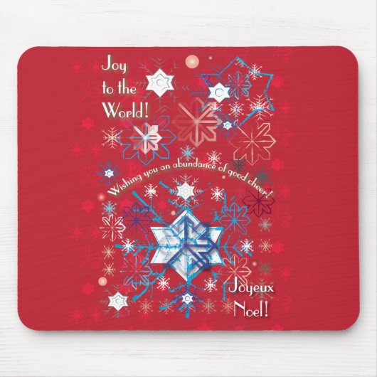Snowflake Greetings I Mousepad (Vorne)