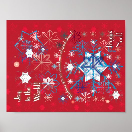 Snowflake Greetings I Poster (Vorne)