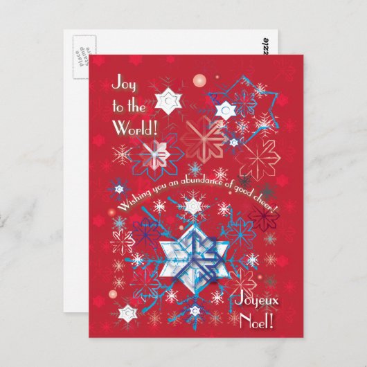 Snowflake Greetings I Postkarte (Vorne/Hinten)