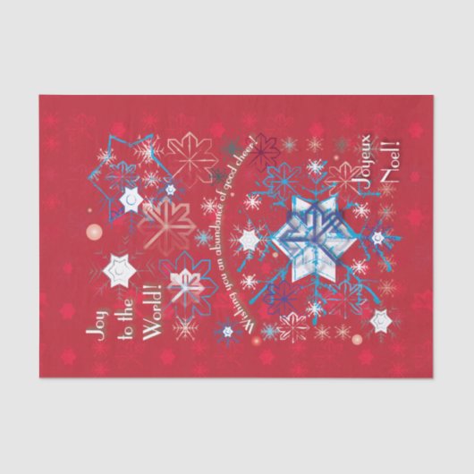 Snowflake Greetings I Seidenpapier (Vorderseite)