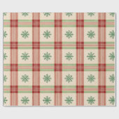 Snowflake Grid Geschenkpapier (Flach)