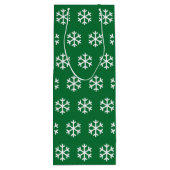 Snowflake Grüne Weihnachtswein Geschenktasche Geschenktüte Für Weinflaschen (Rückseite)