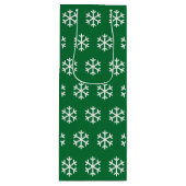 Snowflake Grüne Weihnachtswein Geschenktasche Geschenktüte Für Weinflaschen (Vorderseite)