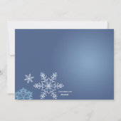 Snowflake Grußkarten Foto Feiertagskarte (Rückseite)