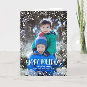 Snowflake Happy Holidays Feiertagskarte