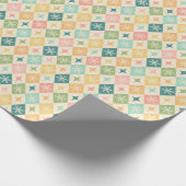 Snowflake Harlequin MCM Merry & Bright Geschenkpapier (Ecke)