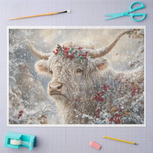 Snowflake Highlander Seidenpapier (Basteln)