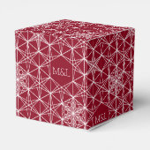 Snowflake-Hochzeit im japanischen Stil Geschenkschachtel (Rückseite)