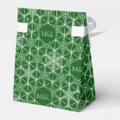 Snowflake-Hochzeit im japanischen Stil Geschenkschachtel (Rückseite)