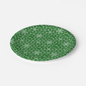 Snowflake-Hochzeit im japanischen Stil Pappteller (Schrägansicht)