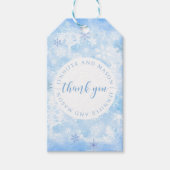 Snowflake Hochzeitsgrabmal Monogramm Geschenkanhänger (Vorderseite)