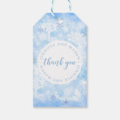 Snowflake Hochzeitsgrabmal Monogramm Geschenkanhänger (Rückseite)