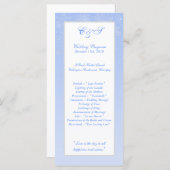 Snowflake-Hochzeitsprogramme Programm (Vorne/Hinten)